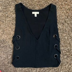 Urban Outfitters Cropped Black Tank